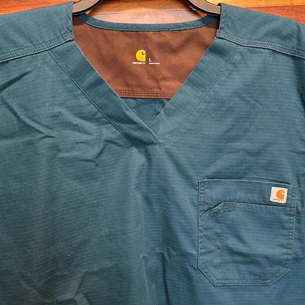 Men’s Large Carribbean Blue CARHARTT Ripstop Scrubs Set